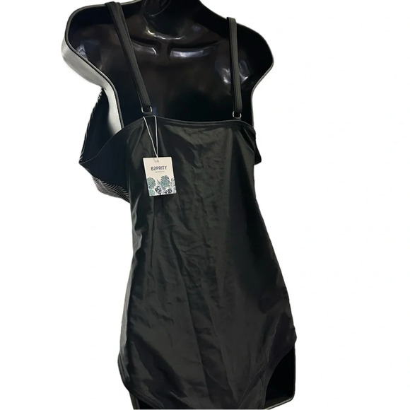 Women’s Voluptuous V Neck Color Sling Backless Bathing Suit - Picture 6 of 8